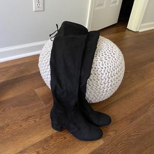 Black over the knee boots